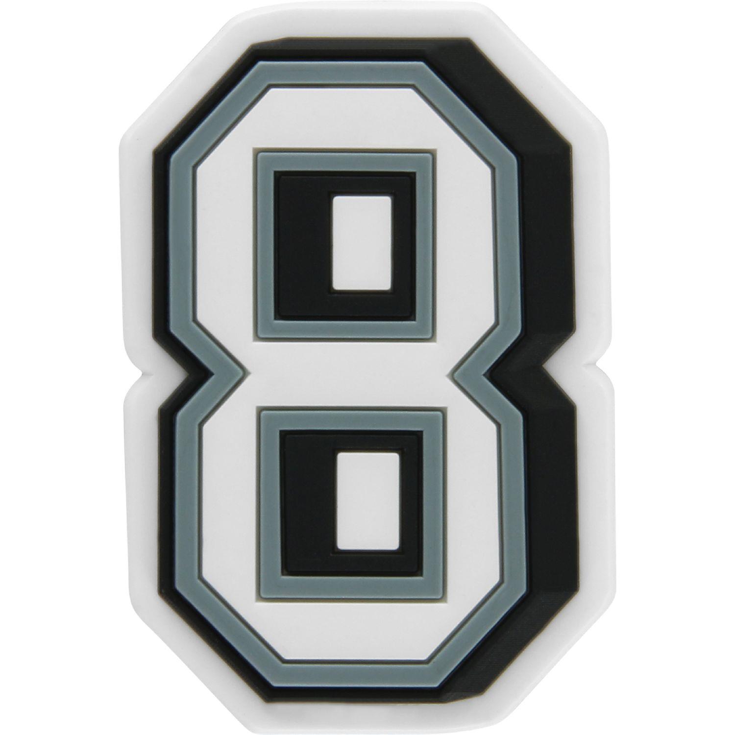 Jibbitz B W Number 8 J03012