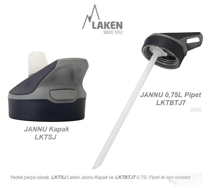 Laken Çelik 18/8 Jannu Termos Şişe 0,75L - Turkuaz LKTJ7VT