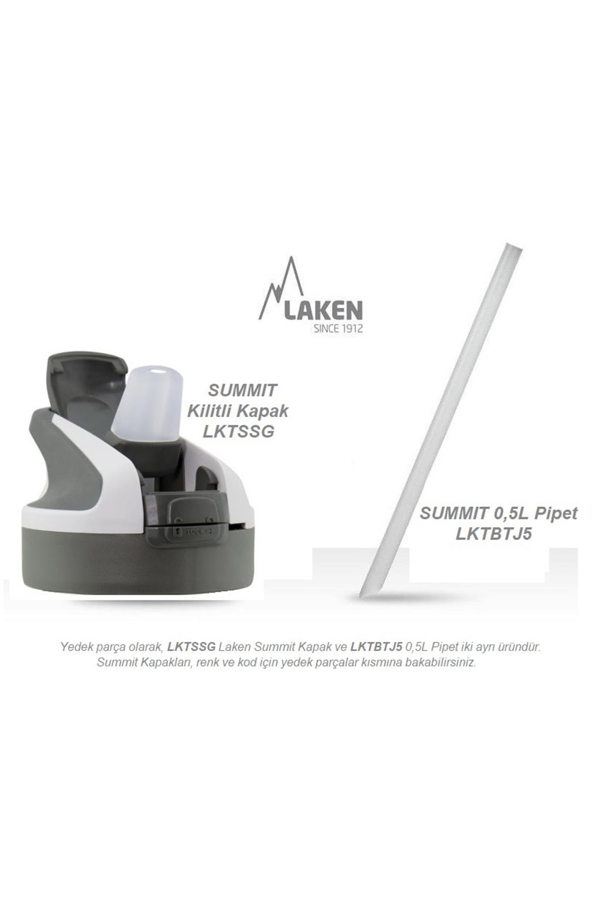 Laken Çelik 18/8 Summit Termos Şişe 0,50L - Kırmızı LKTS5R