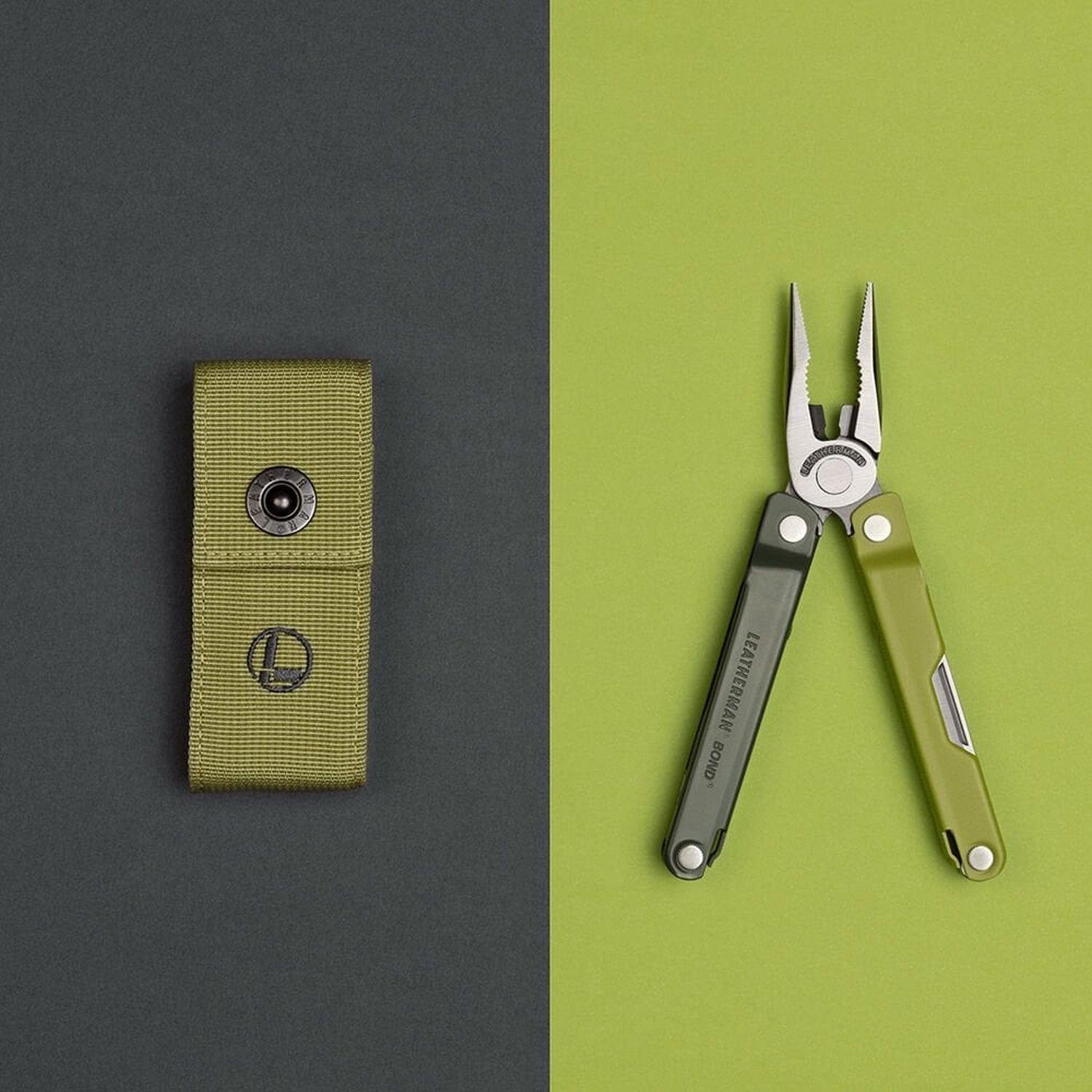 LEATHERMAN BOND MOSSY SLATE 833309 BOX