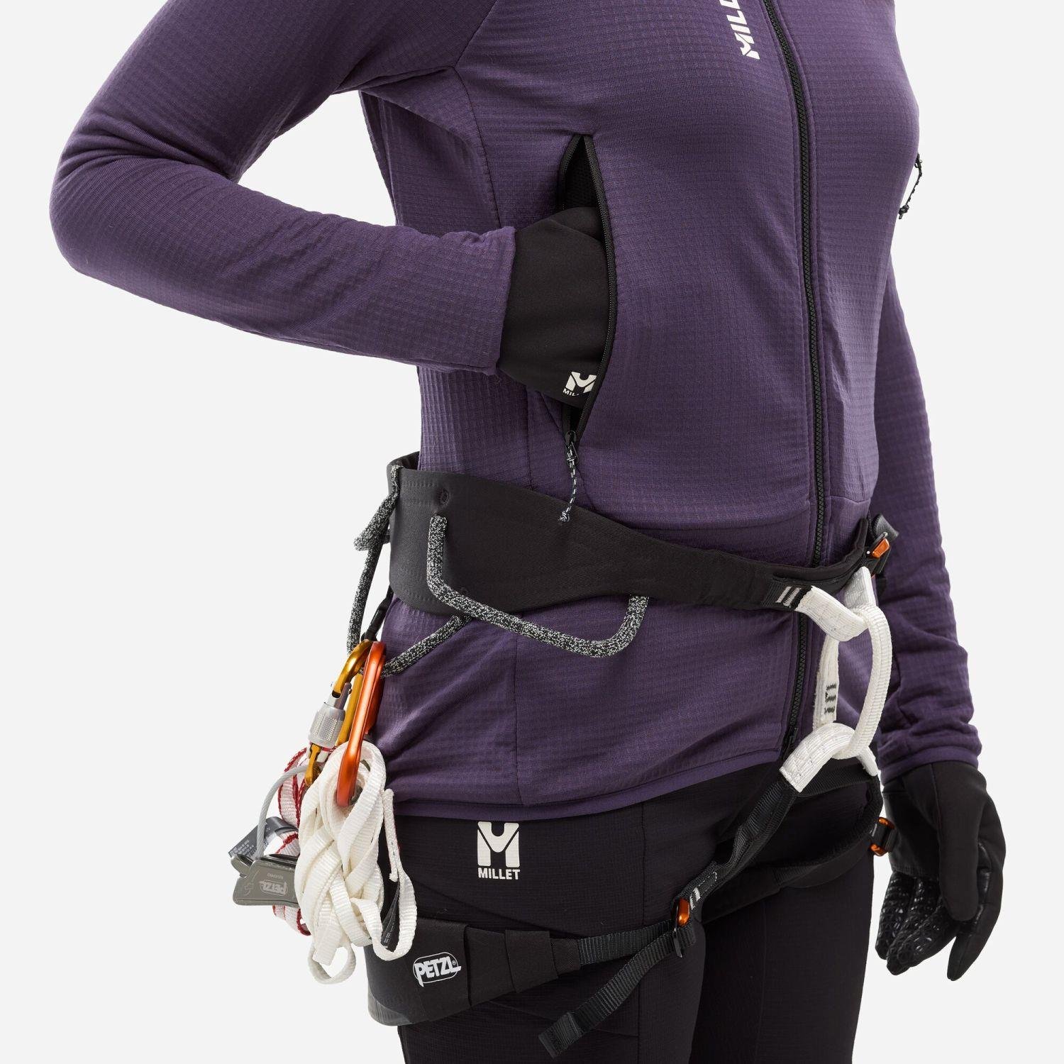 Millet FUSION GRID H Kadın Kapşonlu Polar Ceket Tam Fermuar MIV9032 N9332