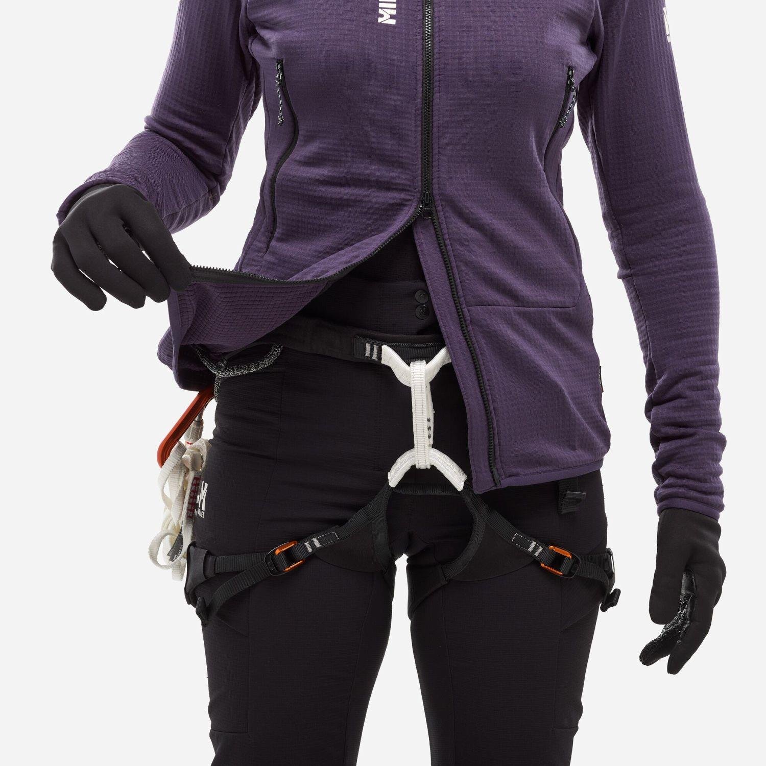 Millet FUSION GRID H Kadın Kapşonlu Polar Ceket Tam Fermuar MIV9032 N9332