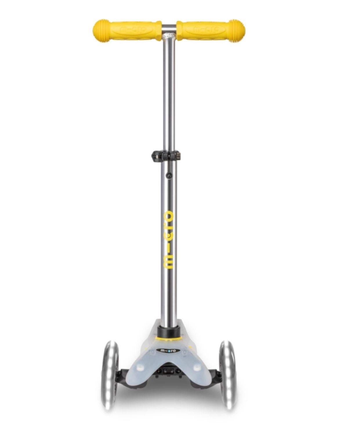 Mini Micro DELUXE FLUX LED NEON YELLOW Scooter MCR.MMD205