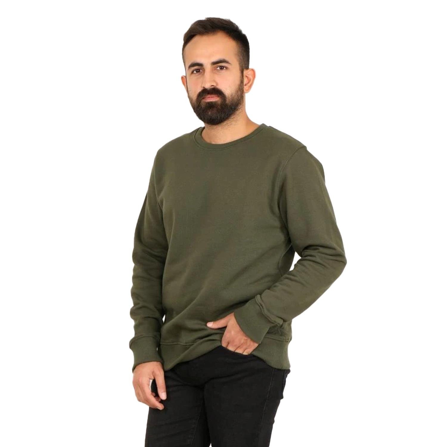 Superfly Bisiklet Yaka Erkek Basic Sweatshirt SPF101222216032