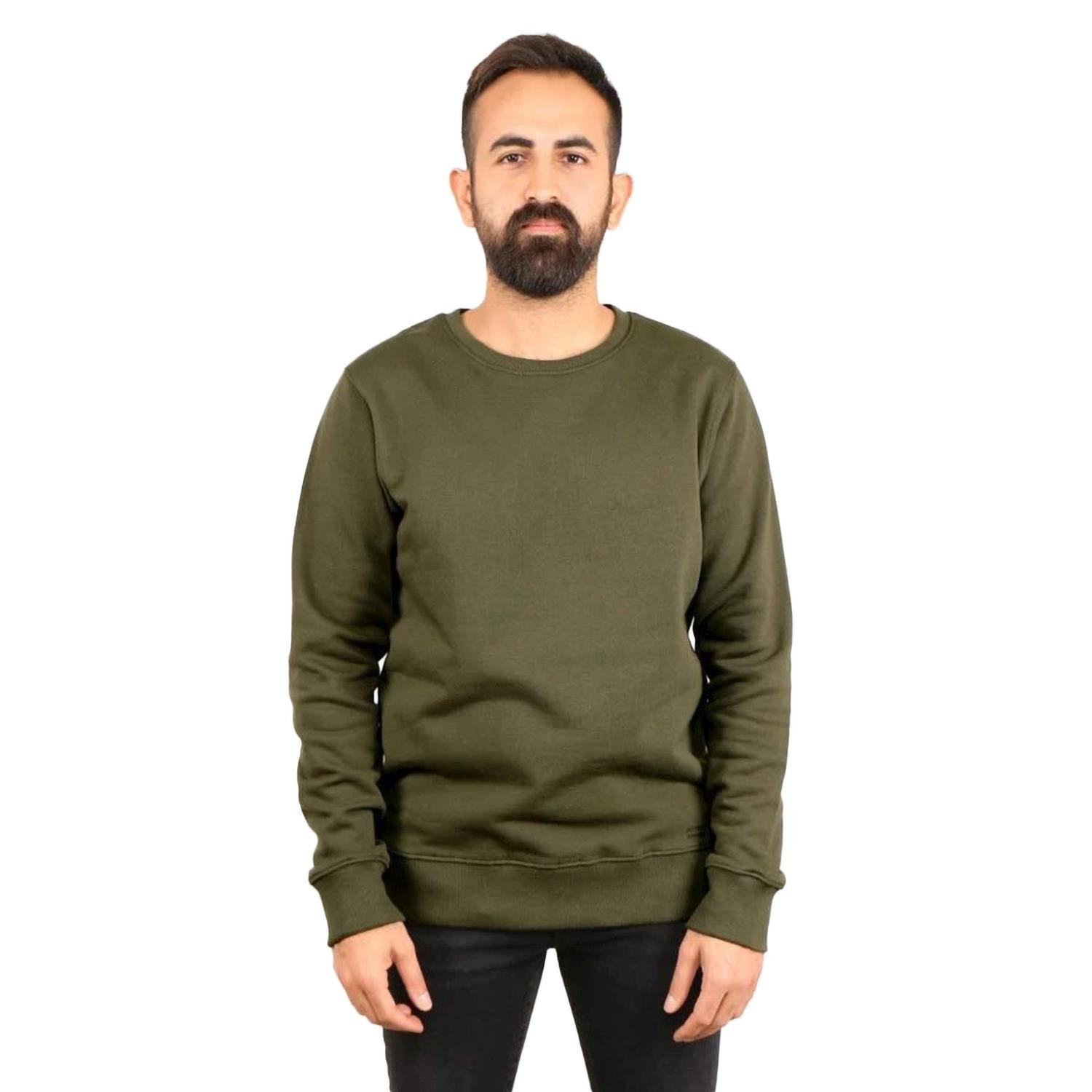 Superfly Bisiklet Yaka Erkek Basic Sweatshirt SPF101222216032