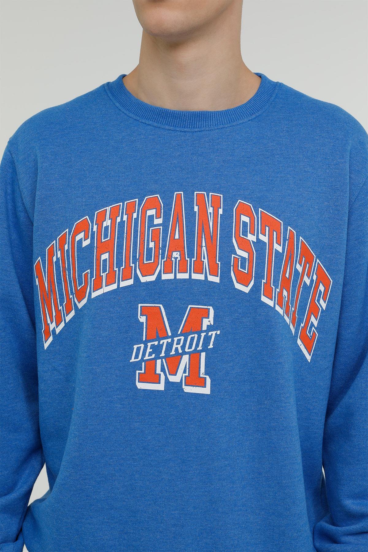 Superfly Michigan State Bisiklet Yaka Erkek Sweatshirt SPF101232313121