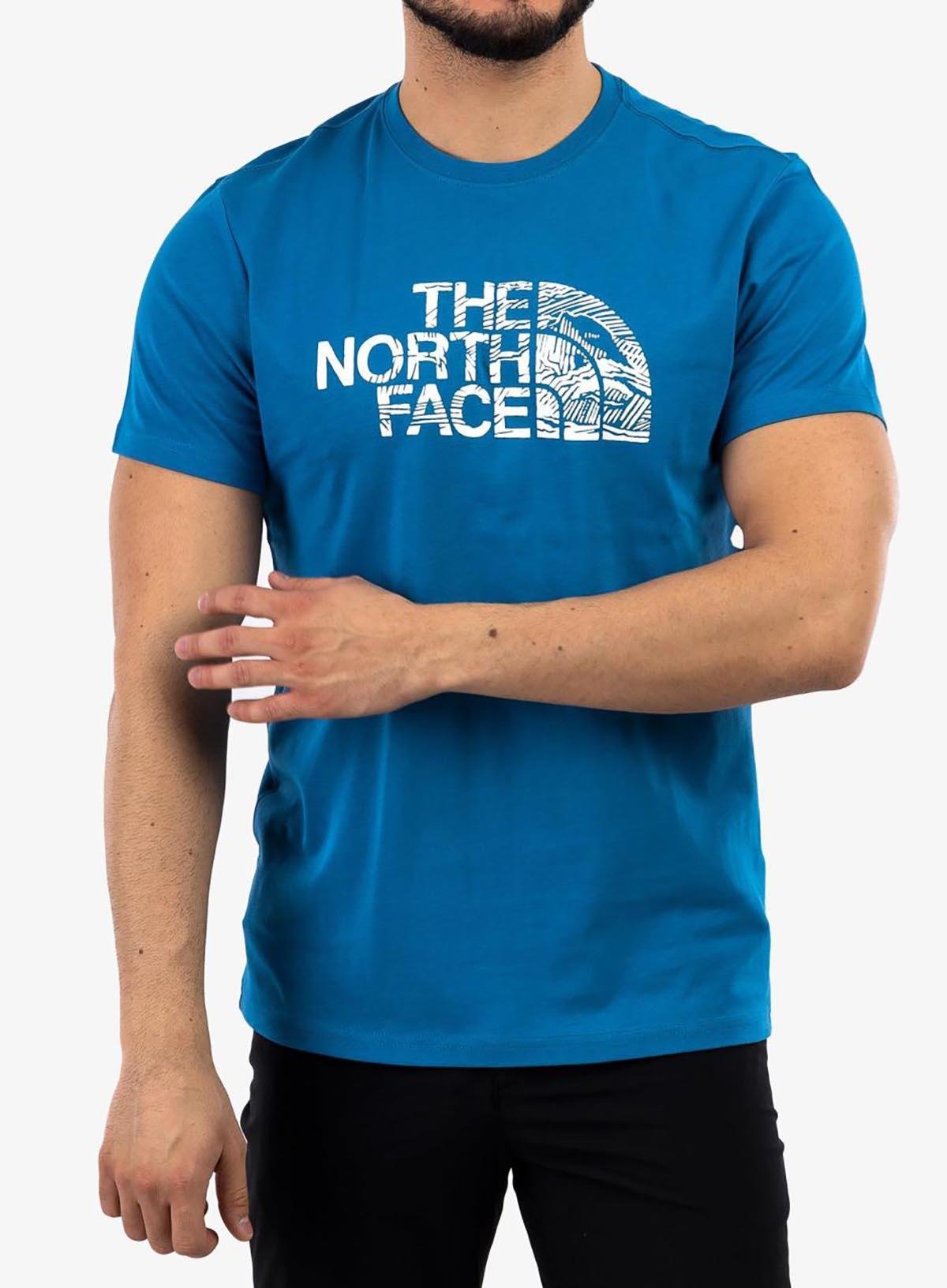 The North Face  Erkek S/S WOODCUT DOME  Tişört NF00A3G1M191