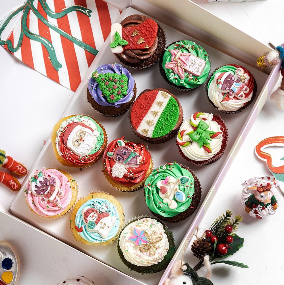 2 Boyutlu Yılbaşı Özel Cupcake