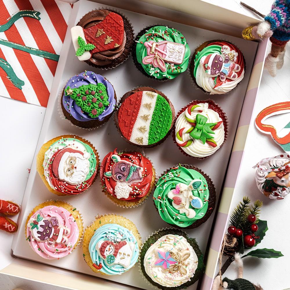 2 Boyutlu Yılbaşı Özel Cupcake