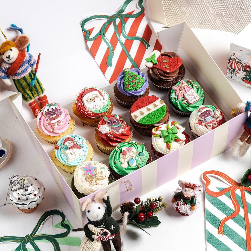 2 Boyutlu Yılbaşı Özel Cupcake