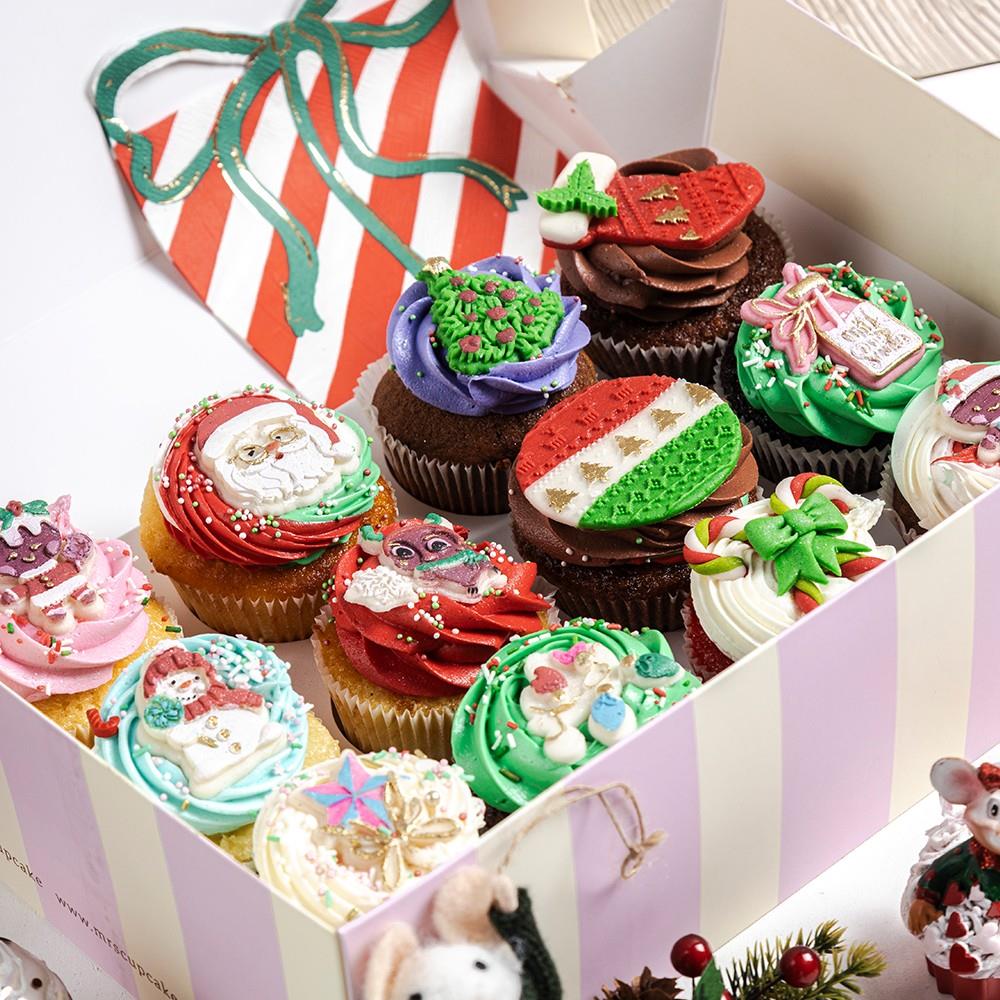 2 Boyutlu Yılbaşı Özel Cupcake
