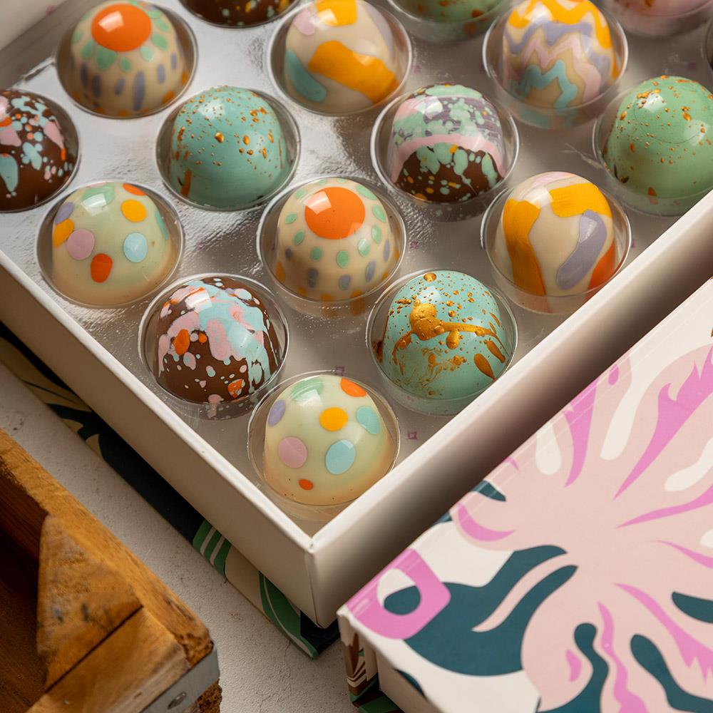Paskalya (Easter) Bayramına Özel Tasarım 24'lü Bonbon Çikolata Kutusu