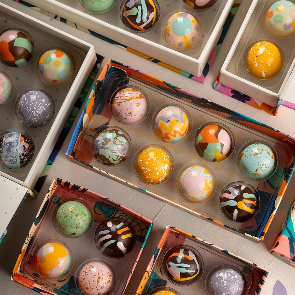 Paskalya (Easter) Bayramına Özel Tasarım 8'li Bonbon Çikolata Kutusu
