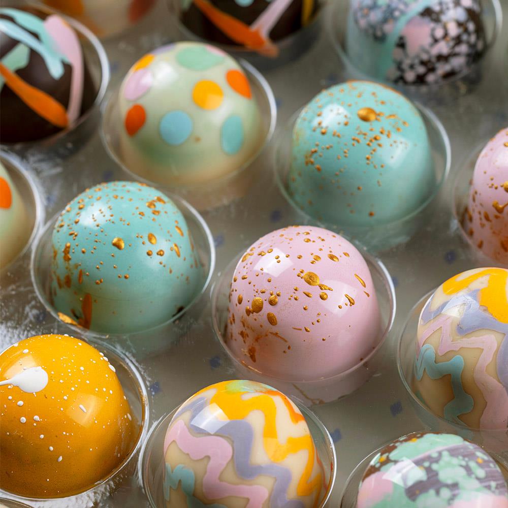 Paskalya (Easter) Bayramına Özel Tasarım 12'li Bonbon Çikolata Kutusu