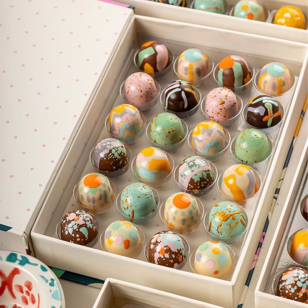 Paskalya (Easter) Bayramına Özel Tasarım 24'lü Bonbon Çikolata Kutusu