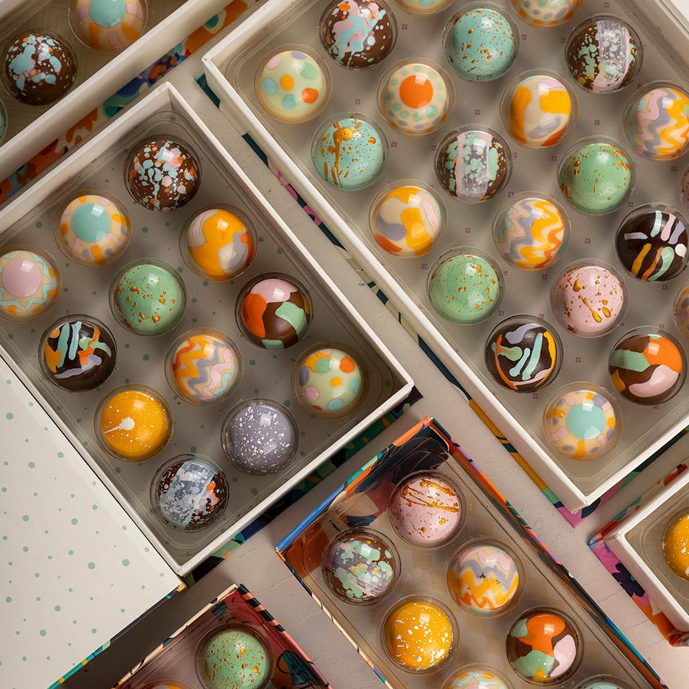 Paskalya (Easter) Bayramına Özel Tasarım 12'li Bonbon Çikolata Kutusu