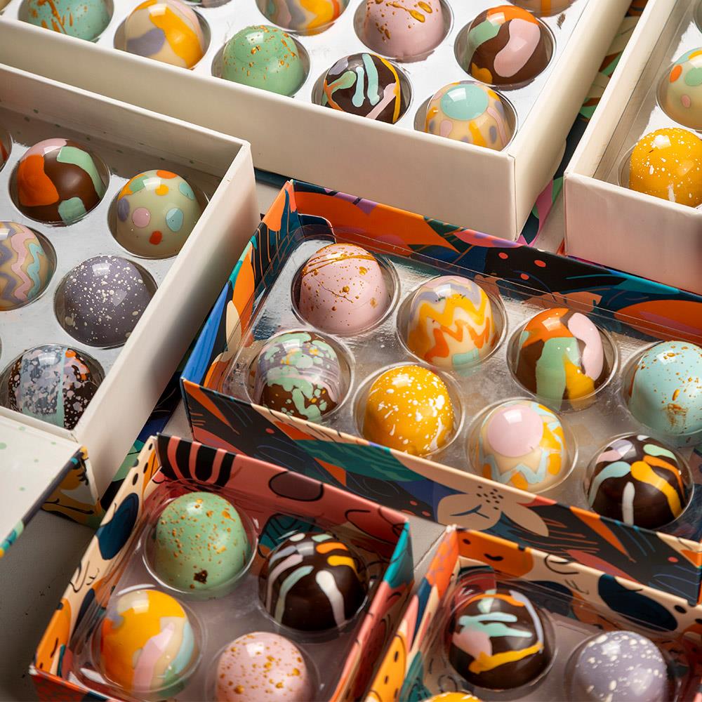 Paskalya (Easter) Bayramına Özel Tasarım 8'li Bonbon Çikolata Kutusu