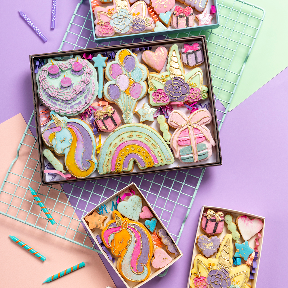 Unicorn Temalı Özel Kurabiye