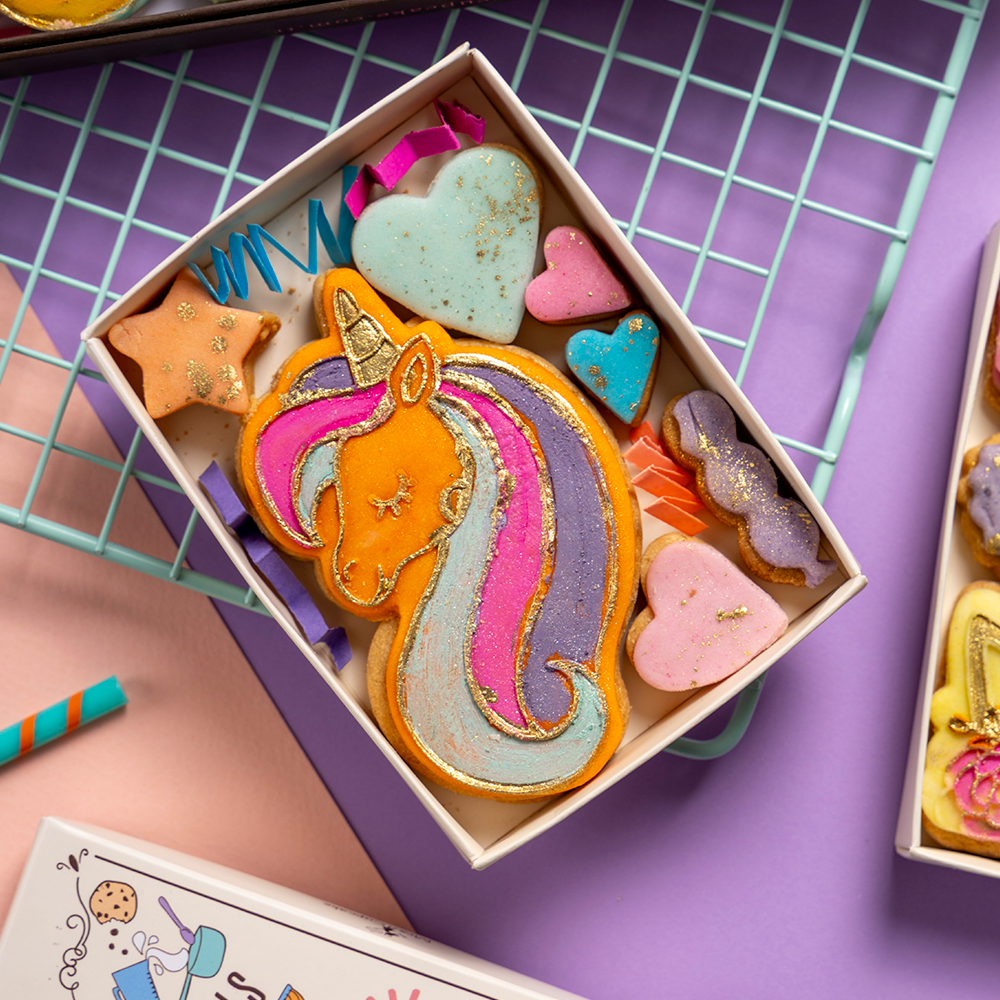 Unicorn Temalı Özel Kurabiye
