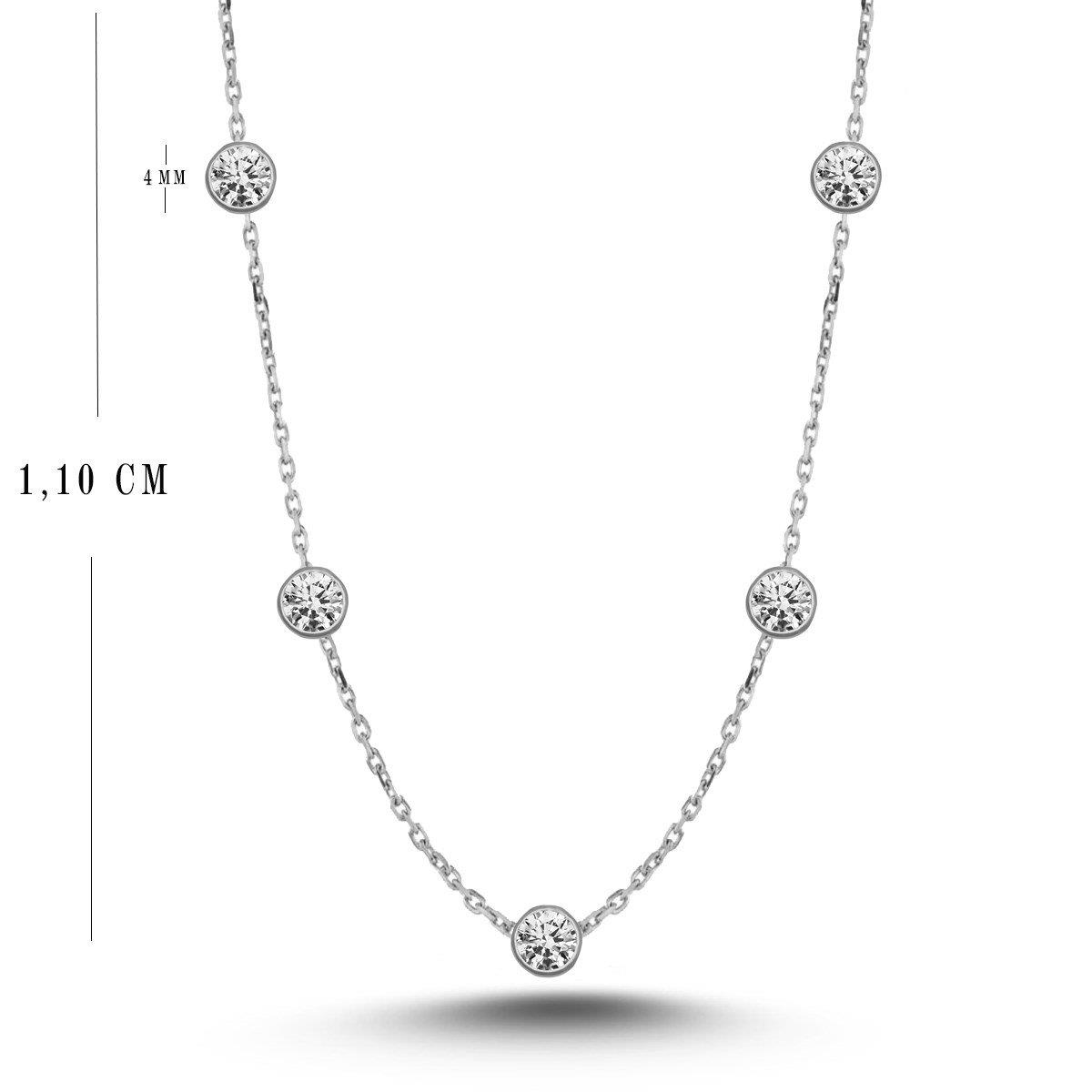 4 MM 1.10 CM TİFFANY KOLYE