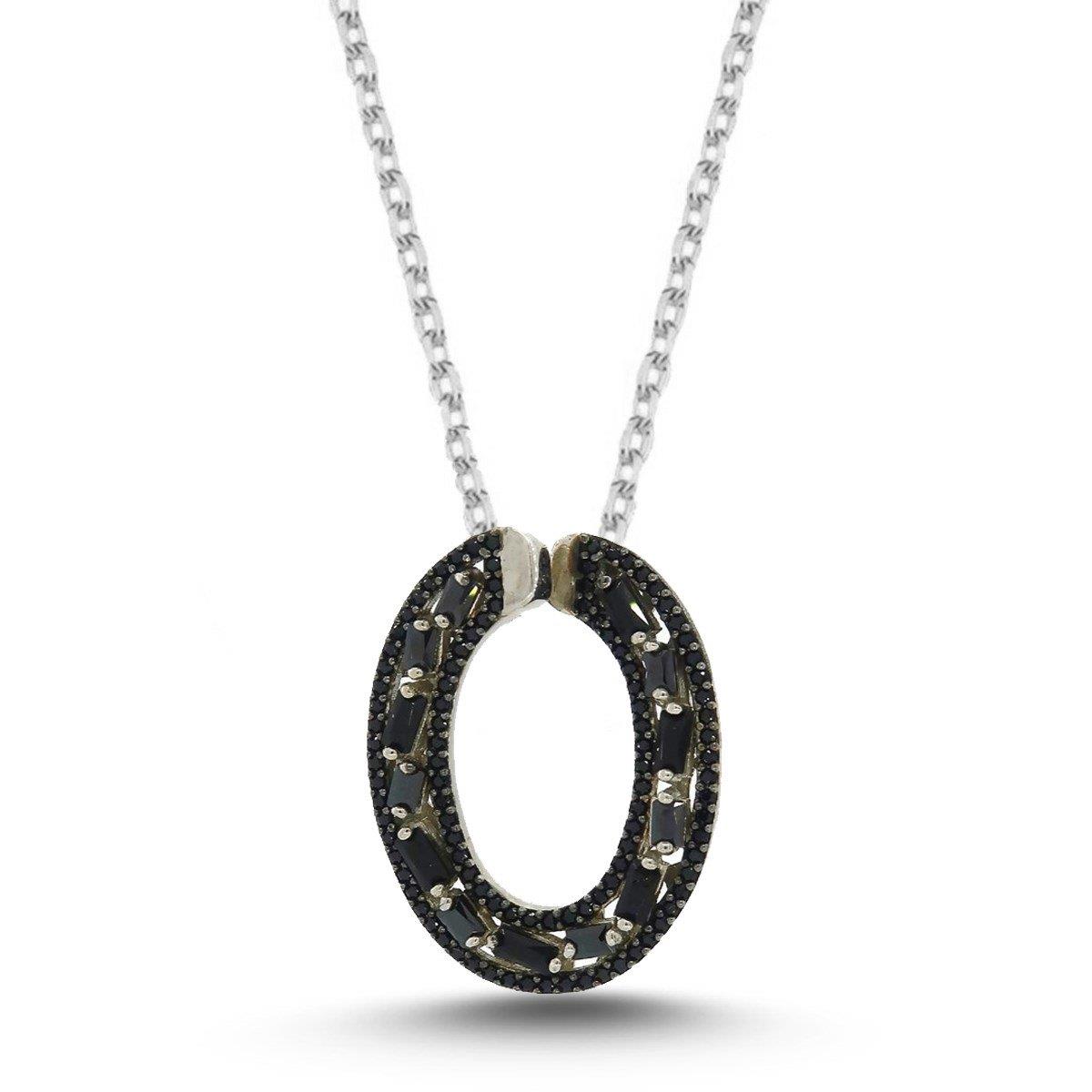 OVAL BAGET TAŞLI KOLYE