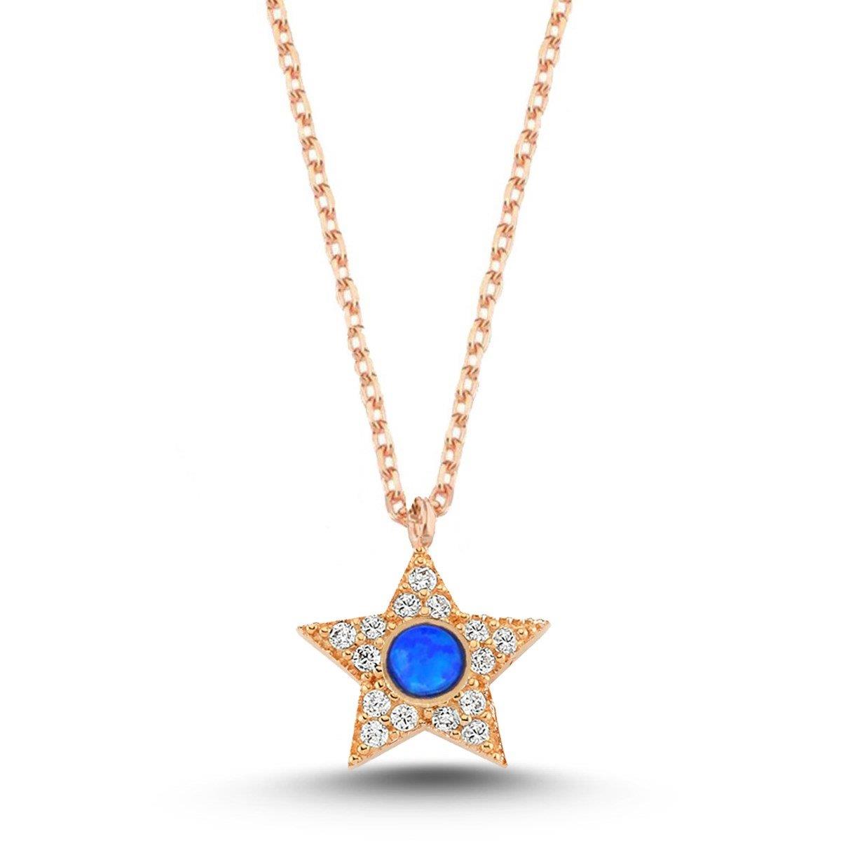YILDIZ OPAL TAŞLI KOLYE