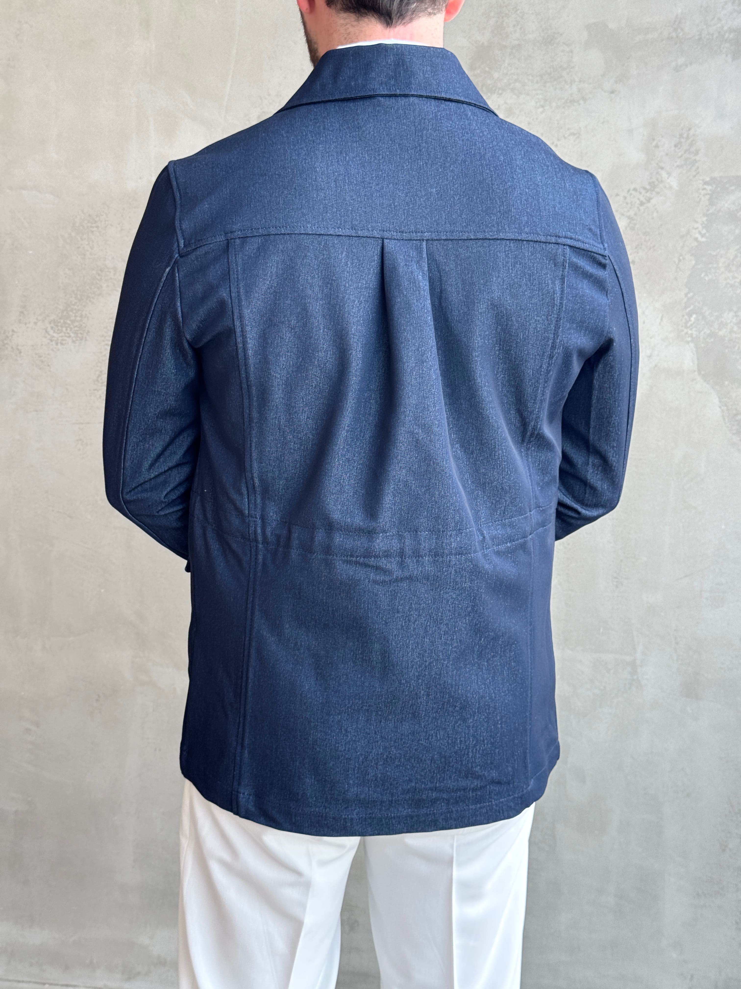 Erkek Business Collection Regular Kalıp Safari Ceket-Lacivert(E1889)Ketench