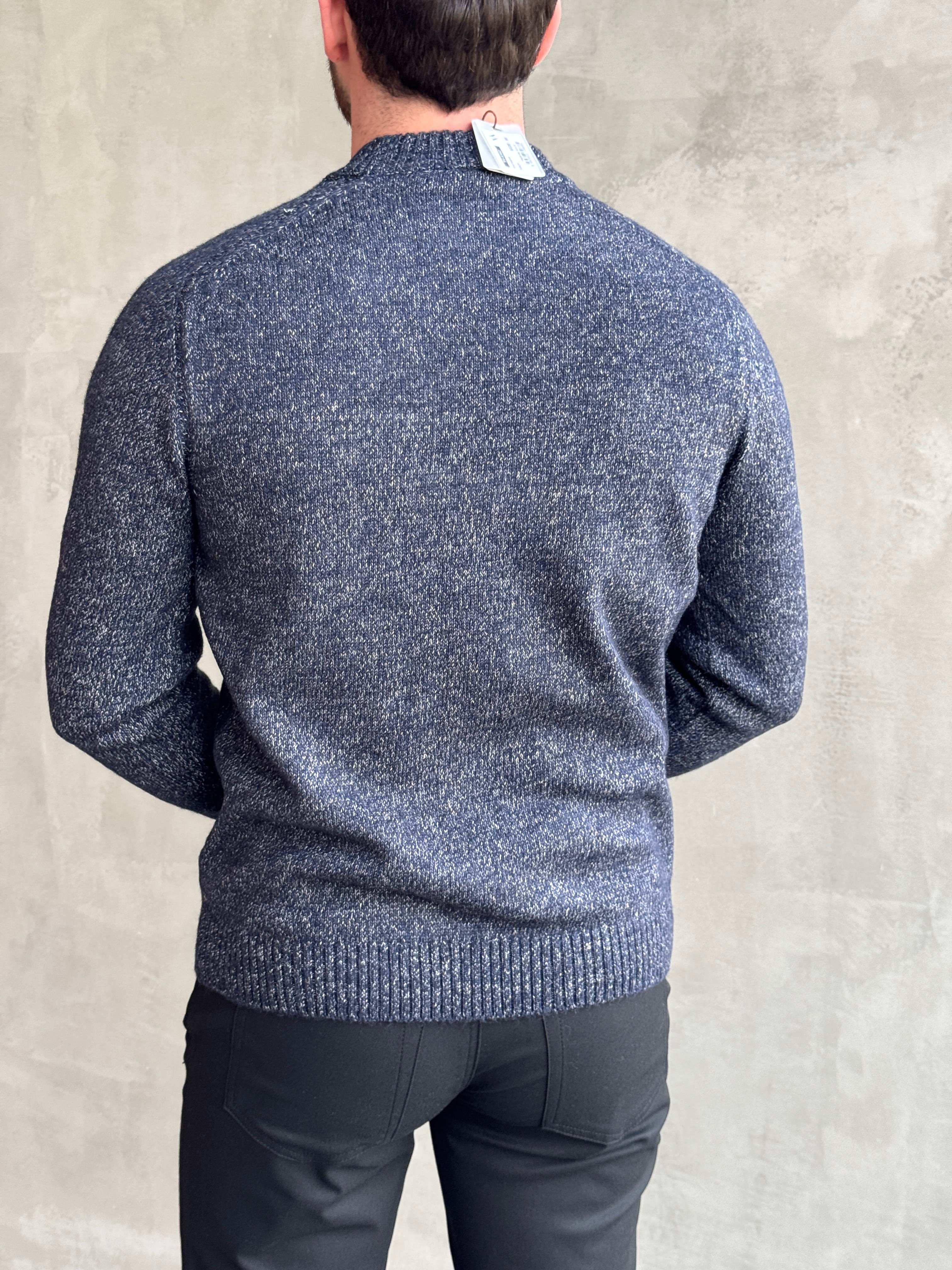 Erkek Business Collection Regular Kalıp Bisiklet Yaka Reglan Kol Triko Kazak-Lacivert(E1890)Ketench