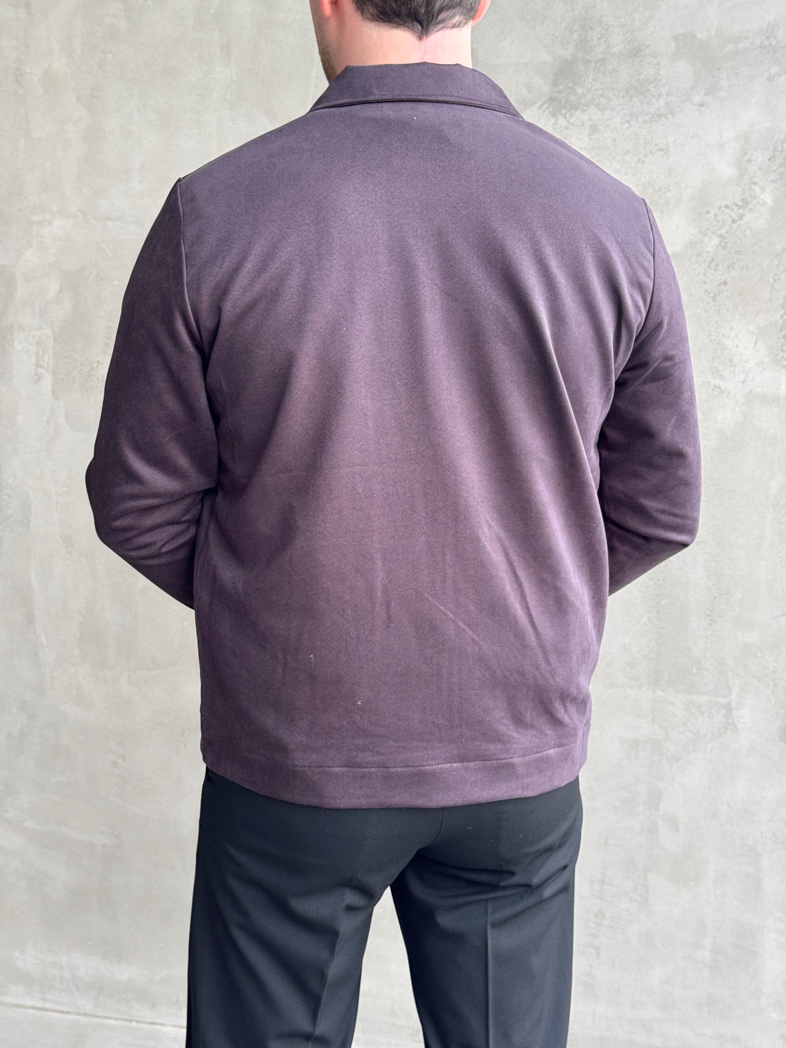 Erkek Favori Model Regular Kalıp Süet Kumaş Basic Ceket-Kahverengi(E1893)Ketench