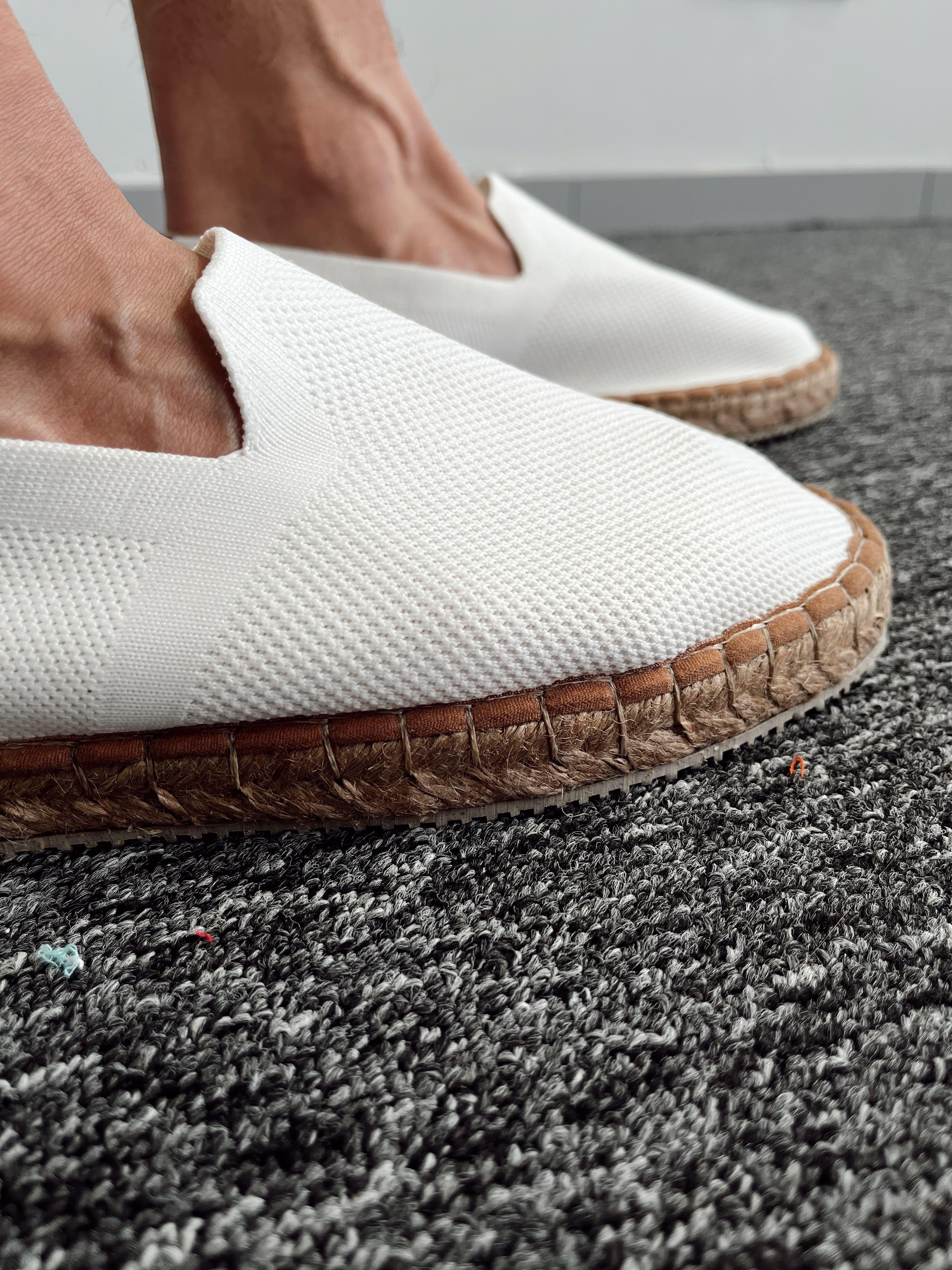 Erkek Keten Espadril Ayakkabı-Beyaz(E1061)Ketench
