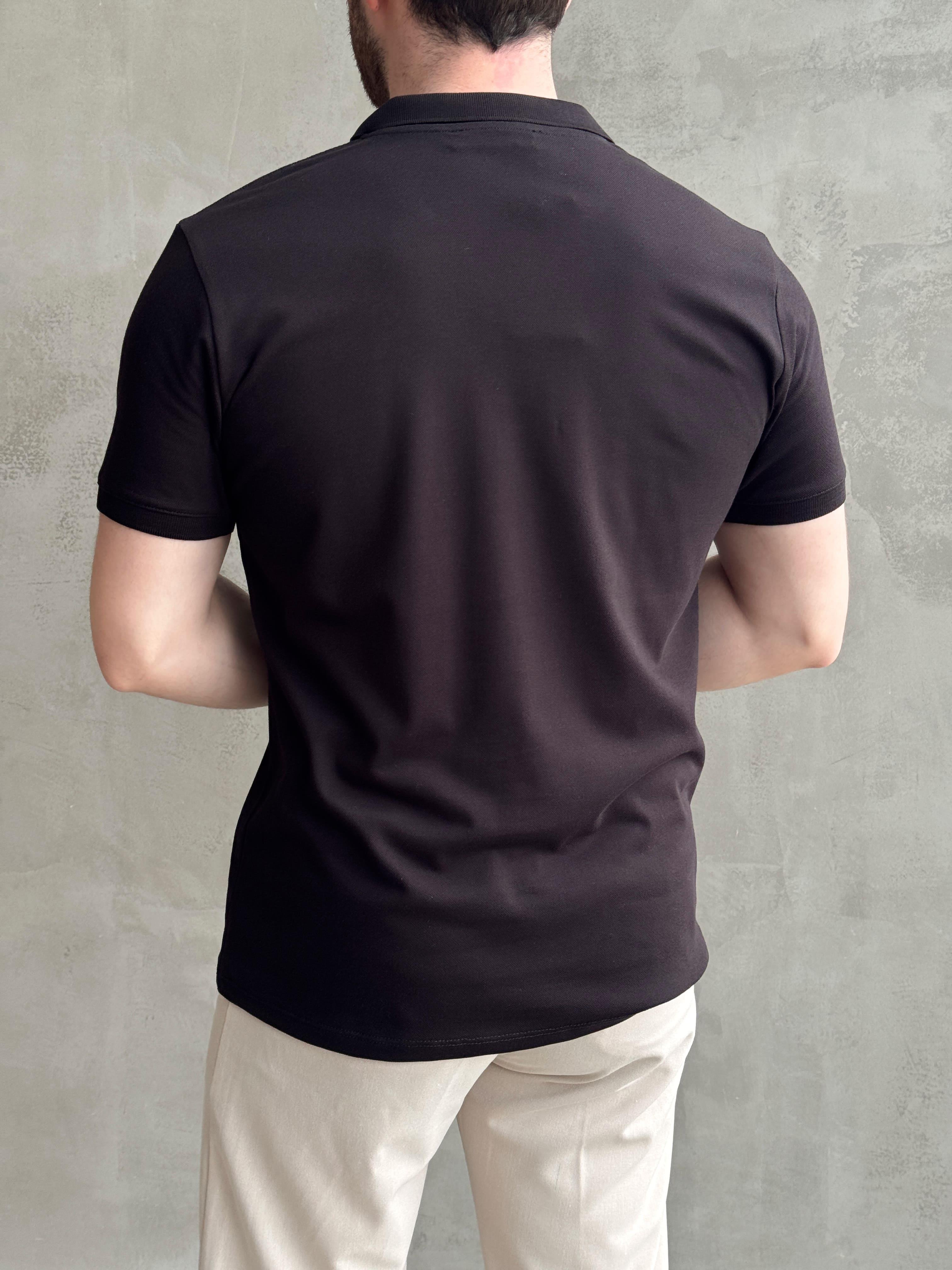 Erkek Ketench Özel Koleksiyon Regular Fit %100 Pamuk Pat Yaka T-Shirt-Siyah(E1638)Ketench