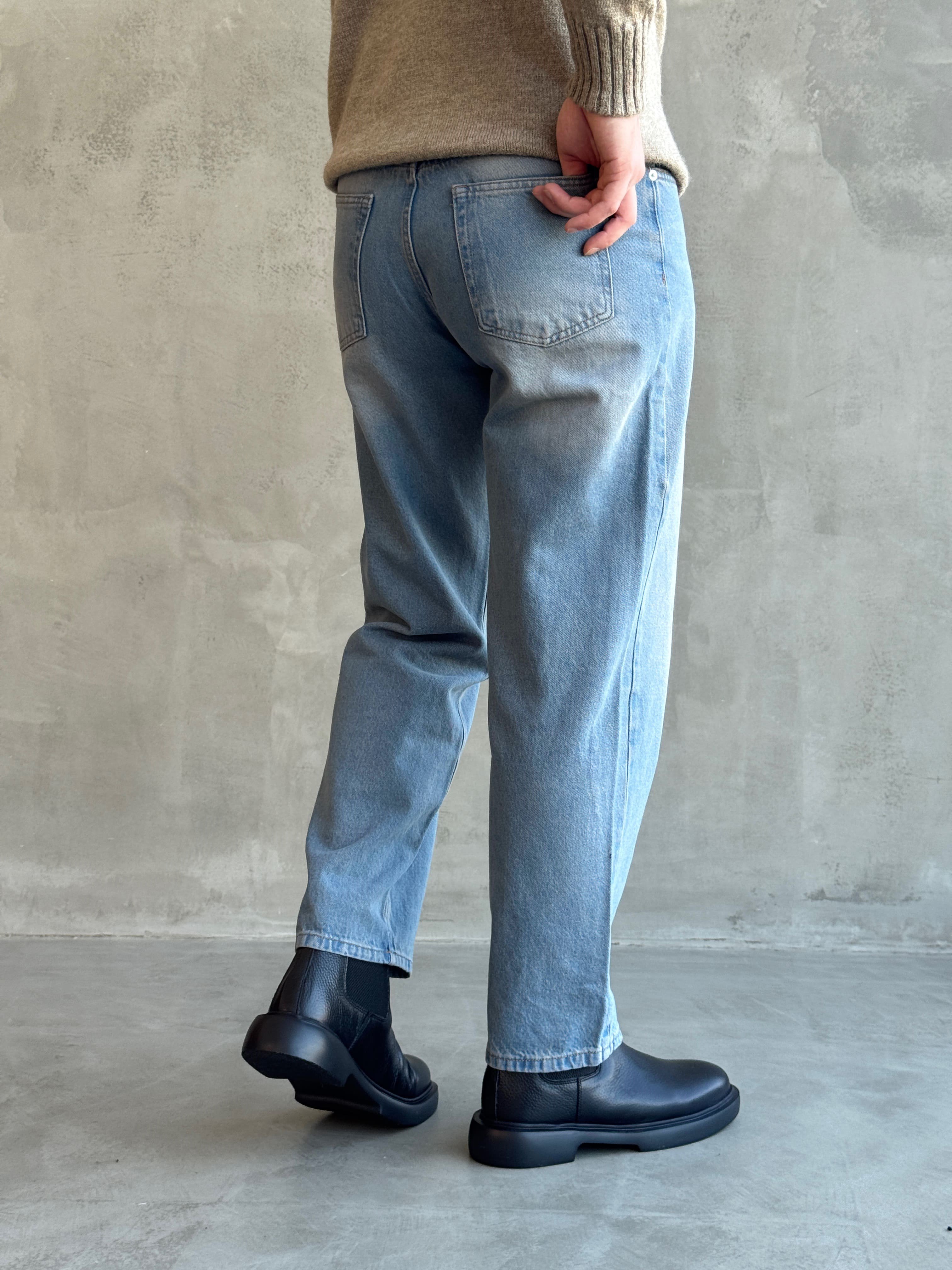 Erkek Özel Premium Seri Günlük Model Baggy Kalıp Jean-Light Blue(E1870)Ketench