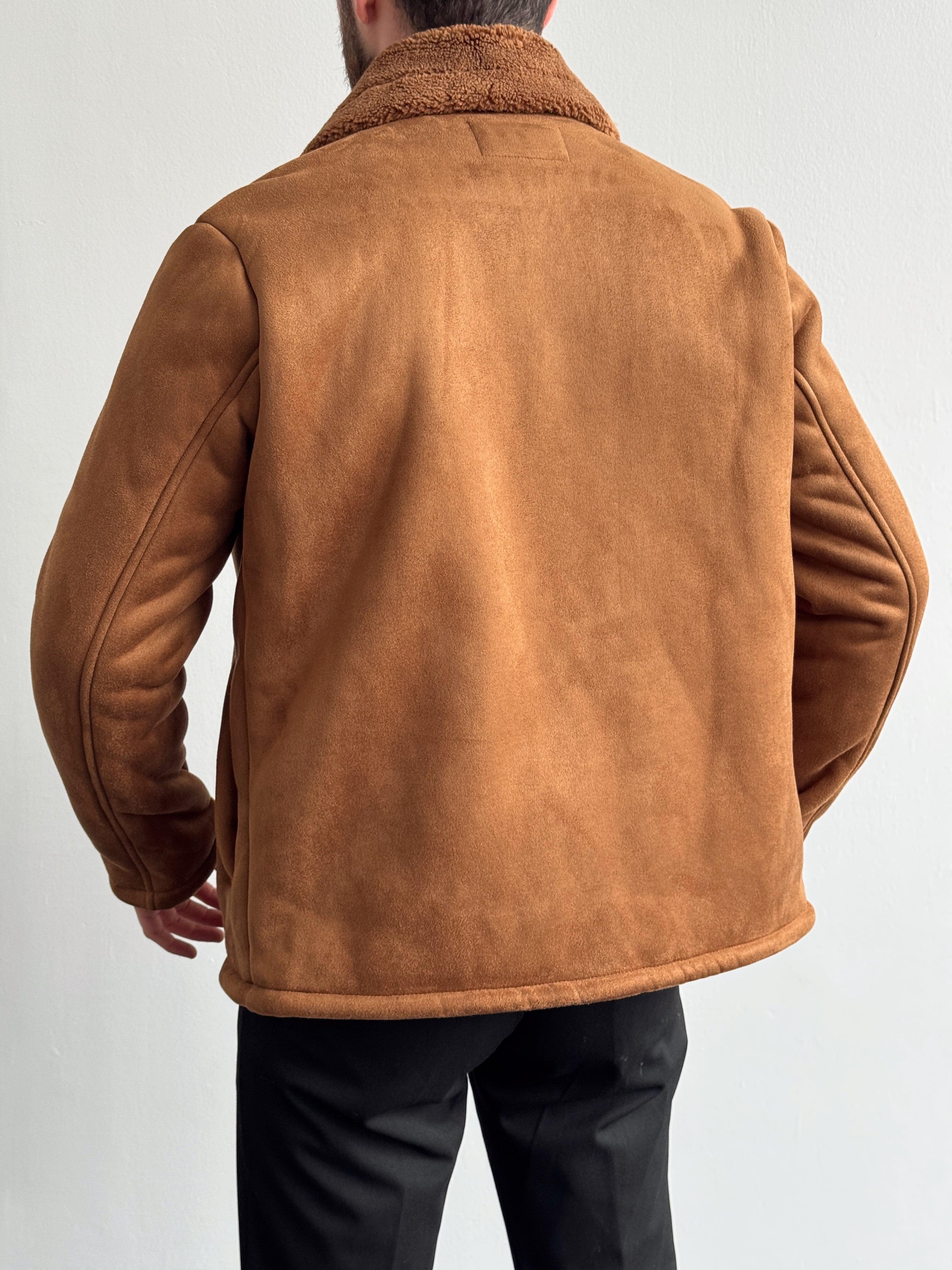 Erkek Özel Premium Seri Regular Fit Astar Detay Süet Mont-Kahverengi(E1173)Ketench
