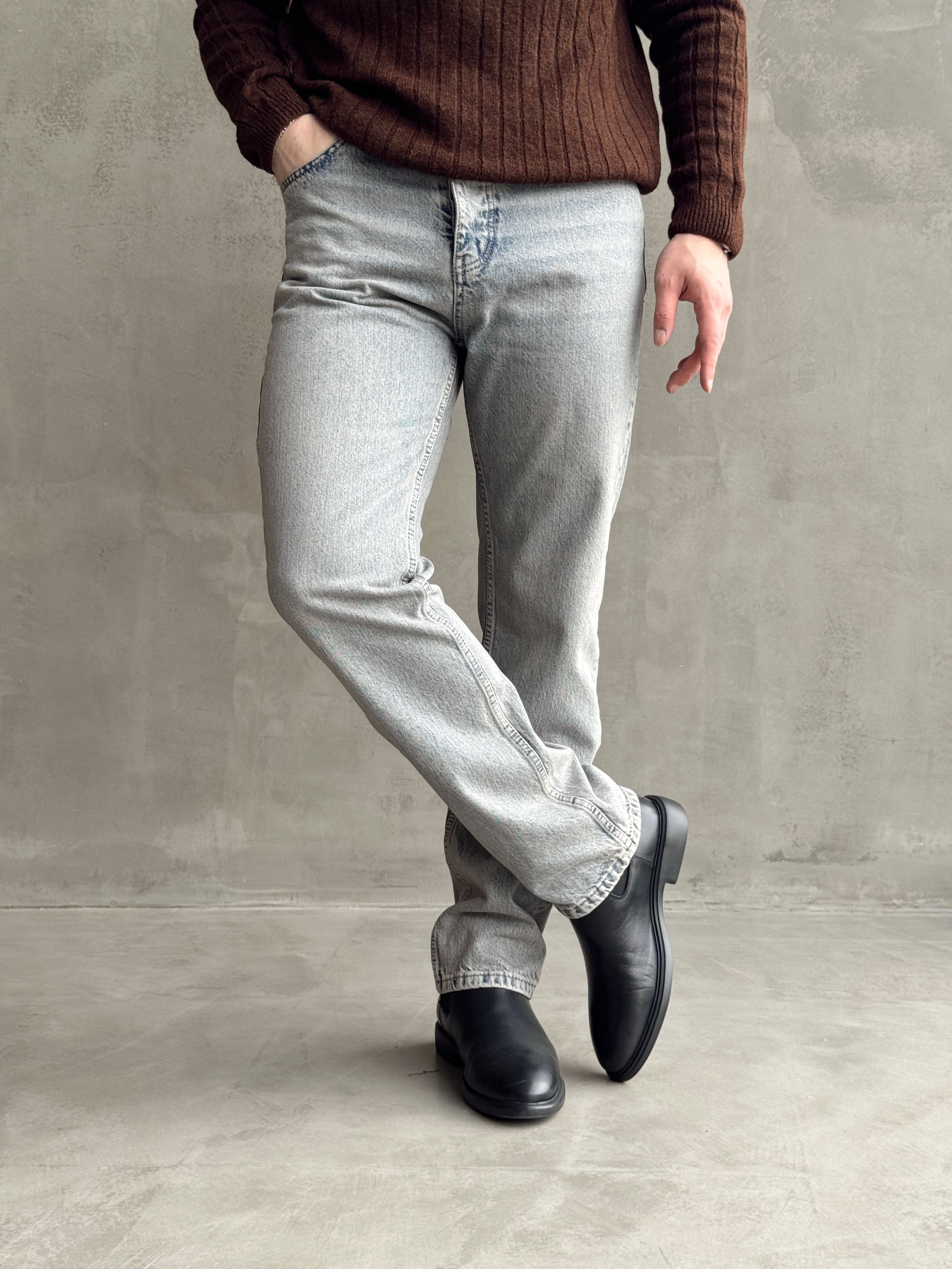 Erkek Premium Kalite Likralı Baggy Kalıp Denim Jean-Bakır(E1750) TD:1185Ketench