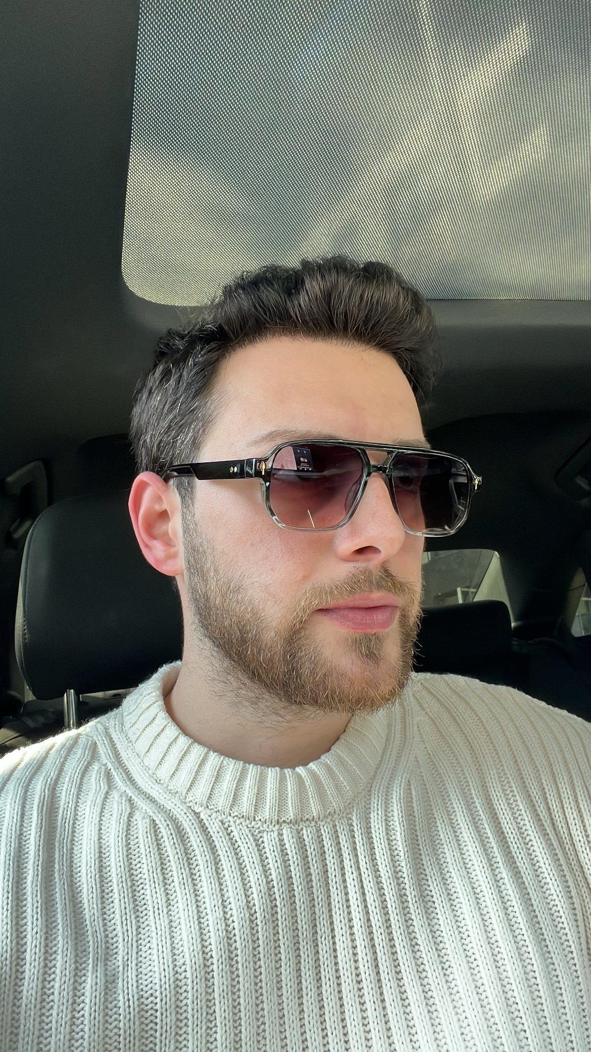 Erkek Premium Yüksek Kalite Polarize Cam Güneş Gözlük-Model13(E1326)Ketench