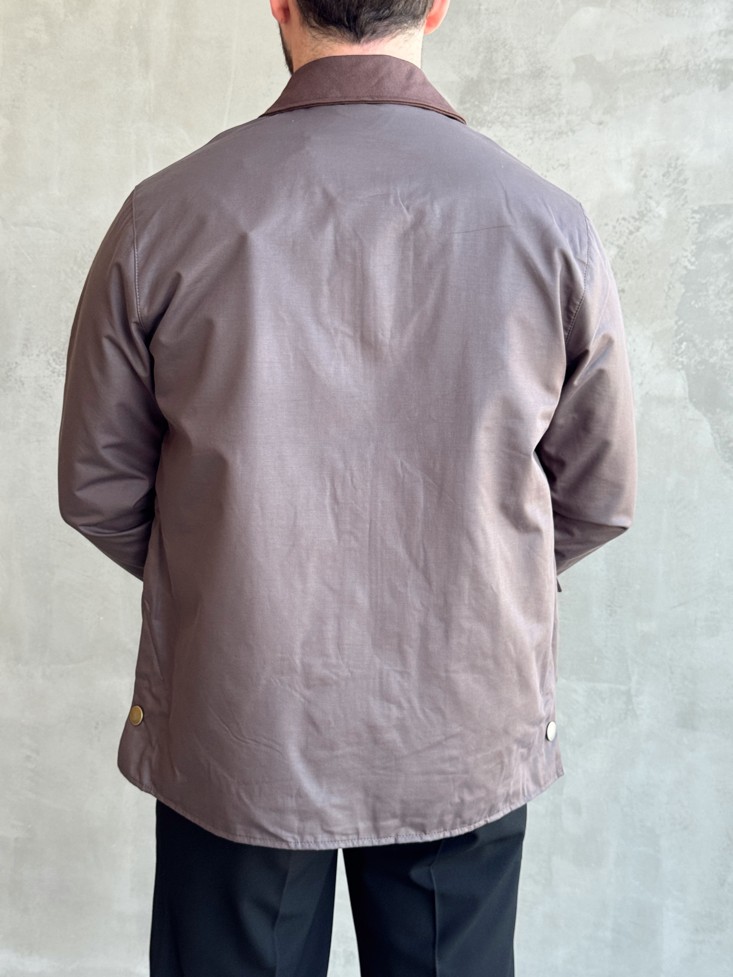 Erkek Trend Model Regular Fit Kadife Yaka Torba Cepli Dokuma Kumaş Ceket-Kahverengi(E1811)Ketench