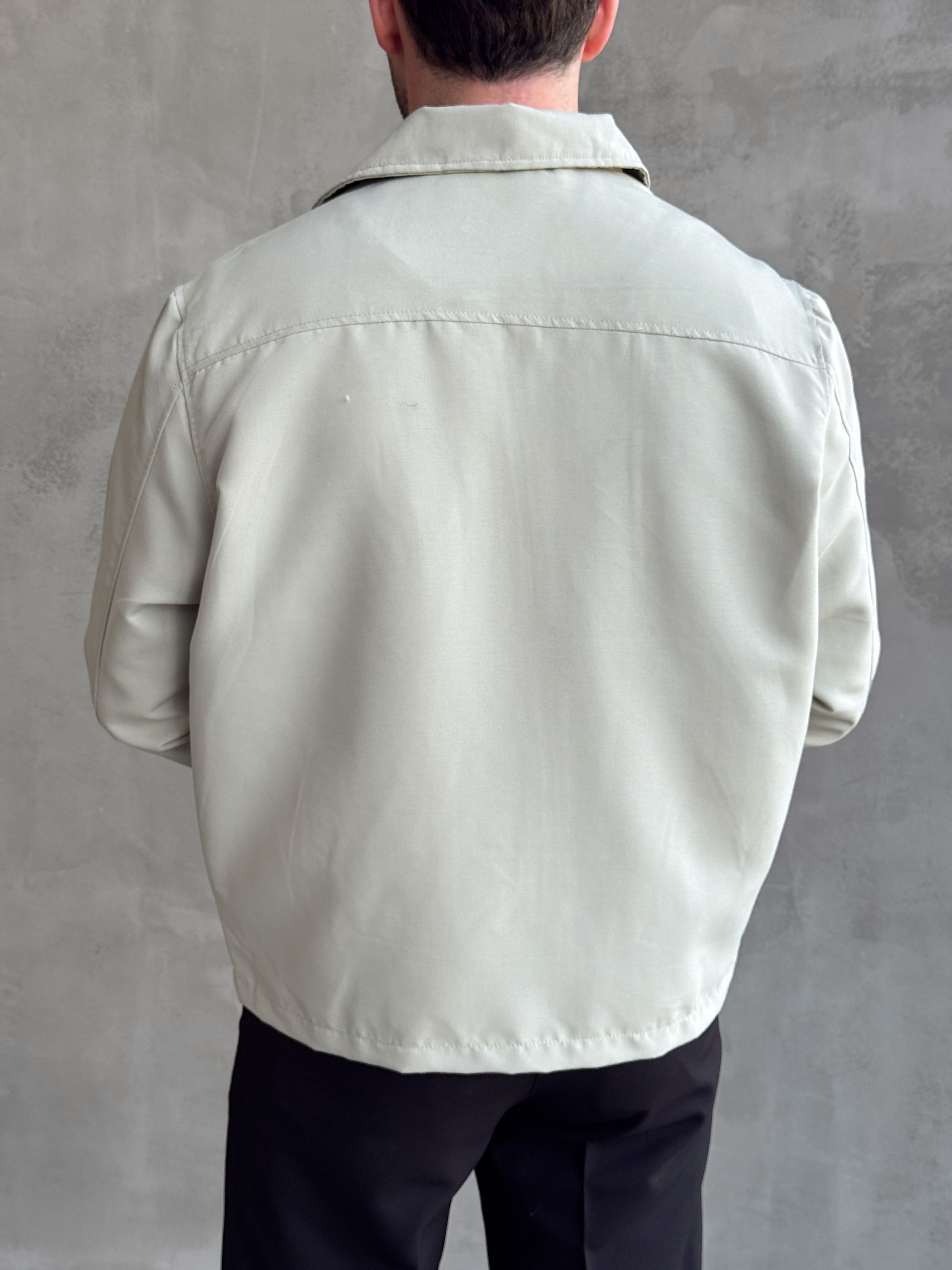 Erkek Yeni Sezon Oversize Kalıp İçi Astarlı Gabardin Kumaş Ceket-Çağla(E1795)Ketench