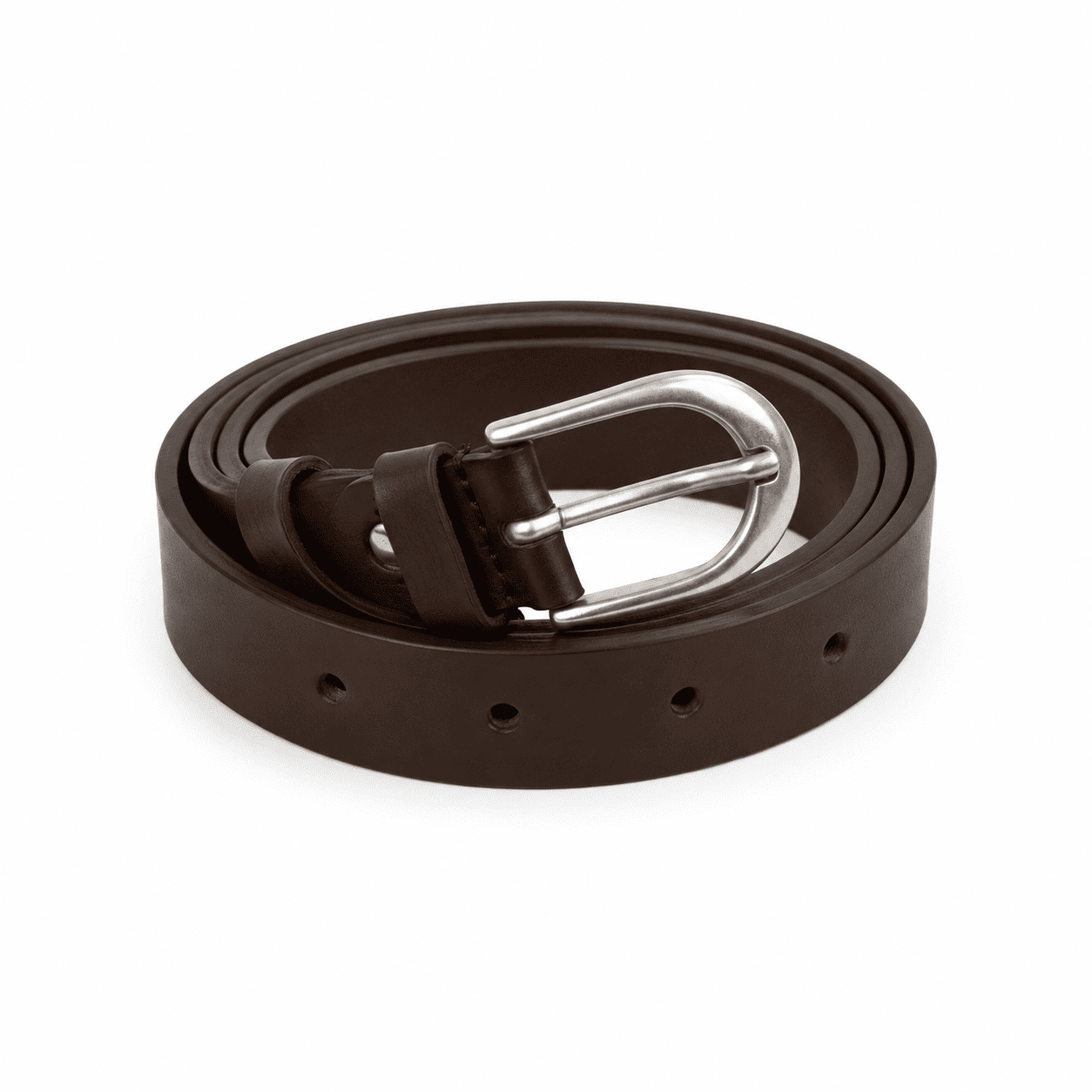 Erkek Yüksek Kalite %100 Deri 2,5cm/115cm Klasik Kemer-Kahverengi(E1647)Ketench
