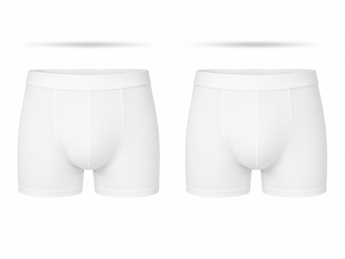 Erkek Yüksek Kalite 2'li Ultra Rahat Nefes Alabilen Micro Modal Premium Boxer-Beyaz(E1777)Ketench