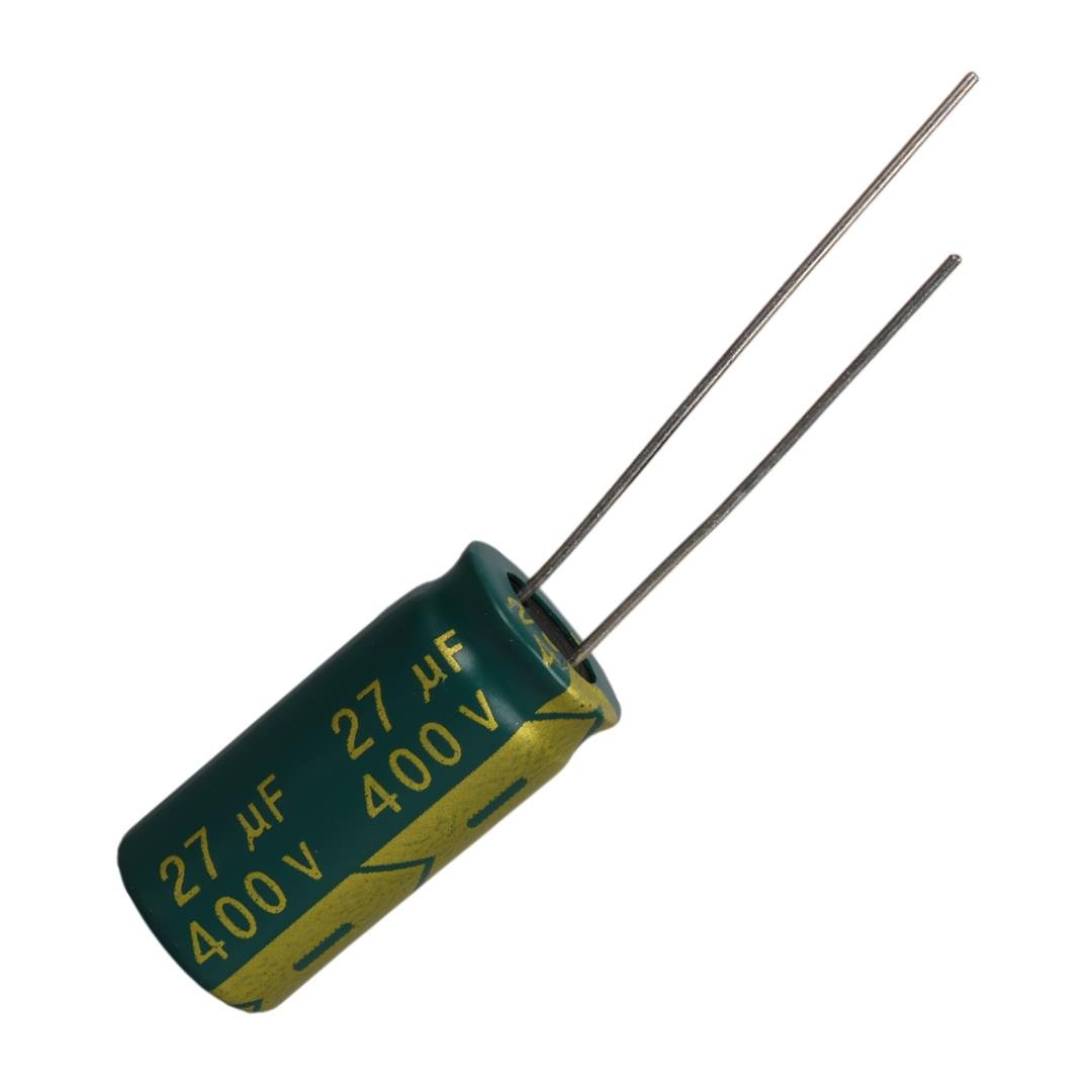 27 MF 400 V İnce Uzun Bacak Kondansatör Fiyatı - Merter Elektronik