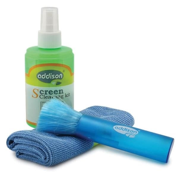 ADDISON 300891 LCD TEMİZLEME SETİ (SPREY+FİBER BEZ+FIRÇA)