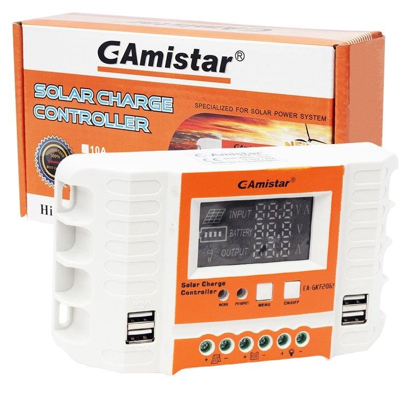 AMİSTAR GFK-2012 12 VOLT - 24 VOLT - 20 AMPER DİJİTAL OTOMATİK SOLAR ŞARJ REGÜLATÖRÜ