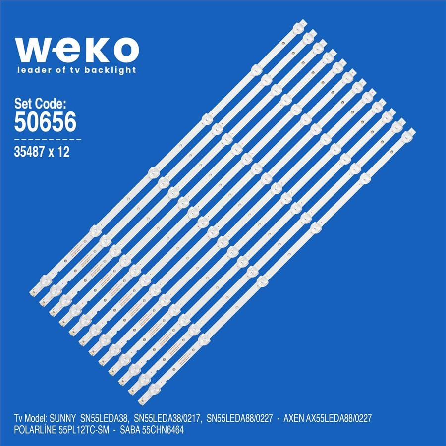 Axen AX55LEDA88/0227 55'' inç 12 Adet Tv Led Bar Fiyatı - Merter