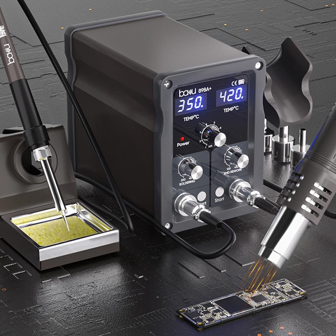 Baku Ba-898A+ Çif Led Ekranlı Isı Ayarlı+Üflemeli Dijital Havya Fiyatı - Merter Elektronik