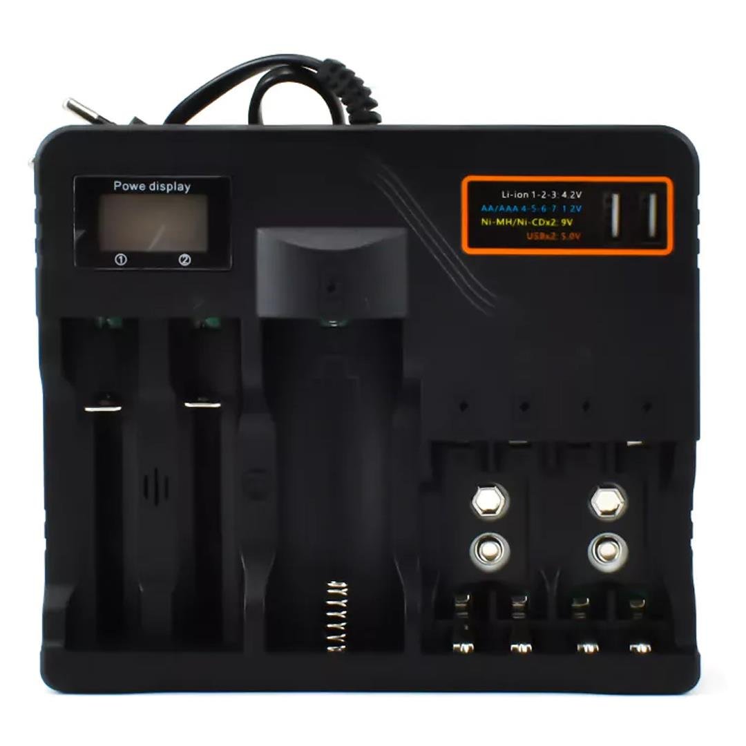 BESTON AL-7988A ÇOKLU PİL DESTEĞİ HIZLI ŞARJLI AKILLI LCD EKRANLI LI-ION ŞARJ CİHAZI (AA/AAA/9V, 18650, 21700, 26650)