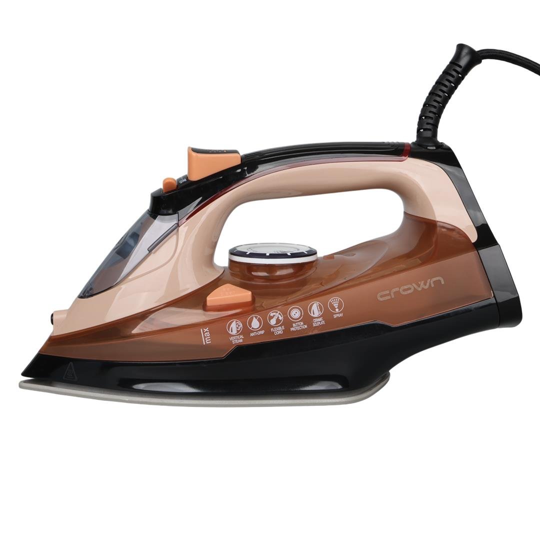 CROWN CRW-7206 BUHARLI ÜTÜ-MAVİ-ROZE-SİYAH SERAMİK TABAN