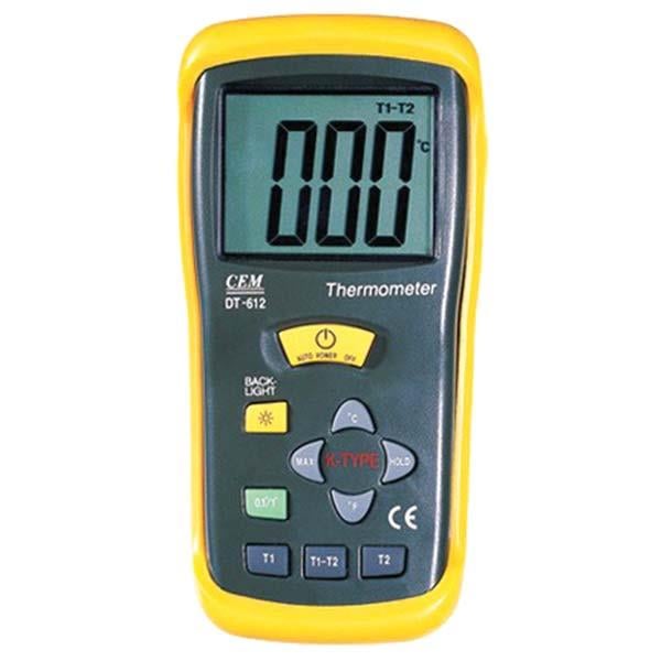 DT-612 ÇİFT GİRİŞLİ DİJİTAL SICAKLIK NEM ÖLÇER TERMOMETRE