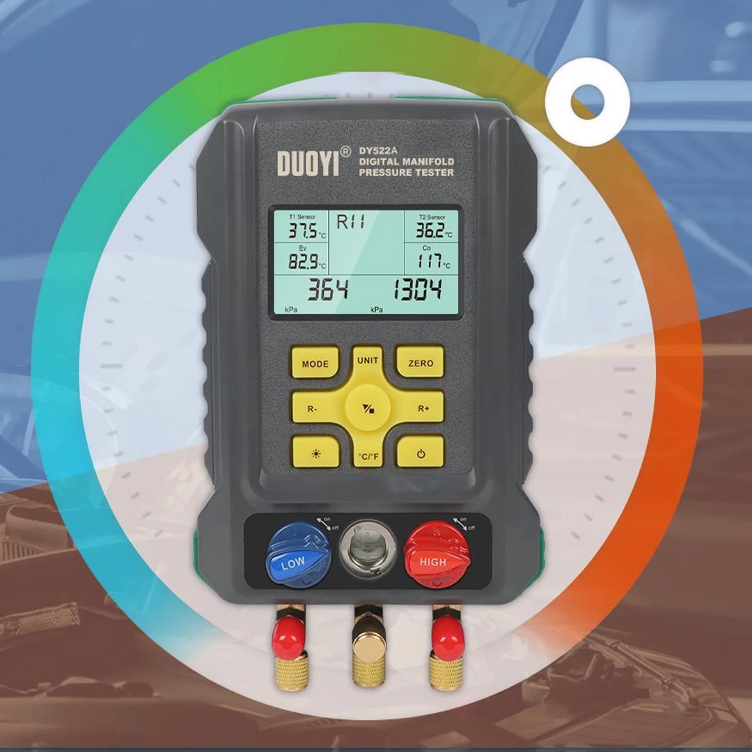TUNÇ KLİMA DY-522A  DİJİTAL MANİFOLD TEST CİHAZI DİJİTAL SOĞUTMA ANALİZÖRÜ Fiyatı - Merter Elektronik