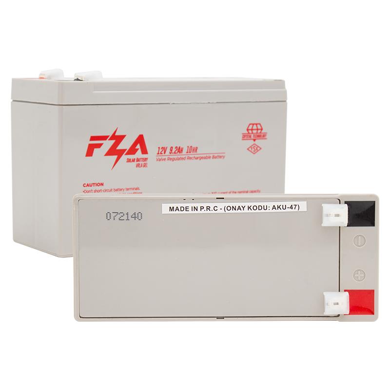 FZA 12 VOLT - 9.2 AMPER JEL TİP AKÜ (150 X 65 X 90 MM)
