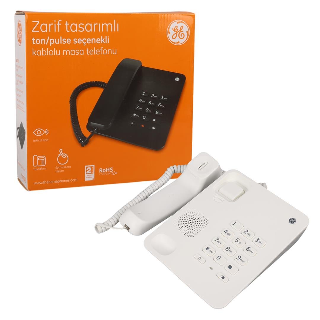 GENERAL ELECTRIC TK-30043 EKRANSIZ SİYAH MASAÜSTÜ TELEFON Fiyatı - Merter Elektronik